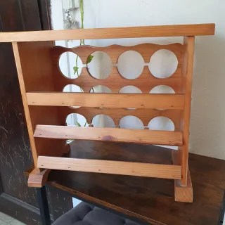 Botellero de madera