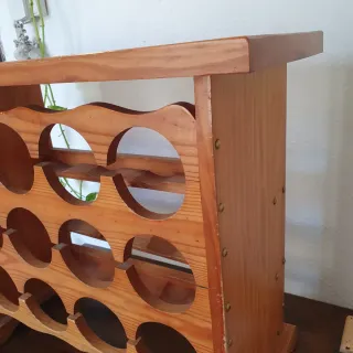 Botellero de madera