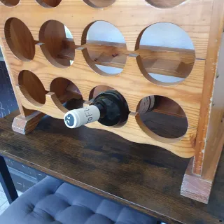 Botellero de madera