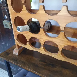 Botellero de madera