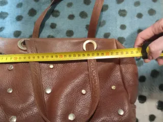 Bolso Piel Vintage Acosta Marrón Tachuelas