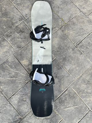 Tabla Snowboard y fijacion Burton Process 138