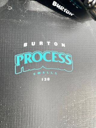 Tabla Snowboard y fijacion Burton Process 138