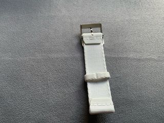 Correa reloj Nomos tela gris claro 18mm.