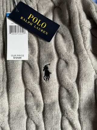 Jersey Polo Ralph Lauren Talla S Gris Cable Knit
