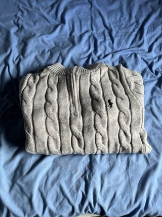 Jersey Polo Ralph Lauren Talla S Gris Cable Knit