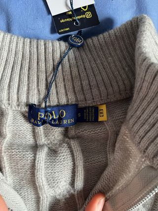 Jersey Polo Ralph Lauren Talla S Gris Cable Knit