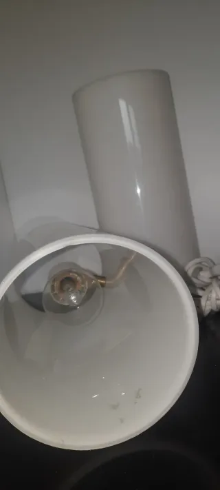 Coppia lampade anni 70 cilindriche in metacrilato