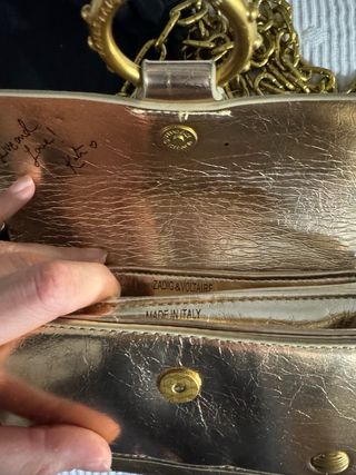 Bolso Zadig & Voltaire Dorado Cadena
