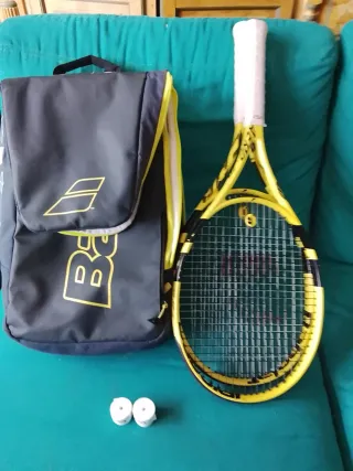 Raquetas Babolat con funda y accesorios