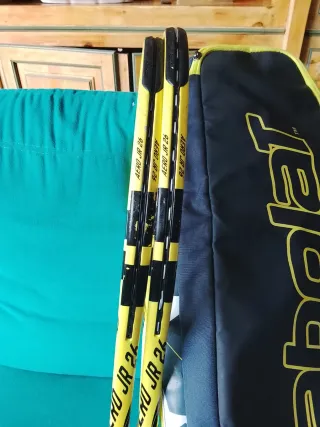 Raquetas Babolat con funda y accesorios