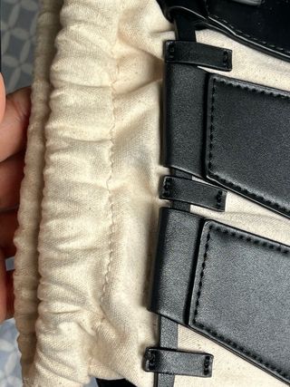 Bolso Saco Zara Negro y Beige