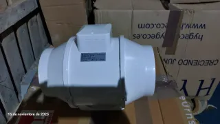 Extractores de aire para indoor, 20 m tubo insonor