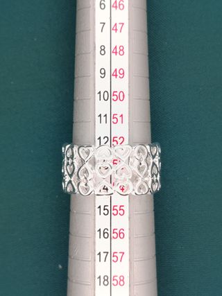 Anillo Plata Ley 925 Corazones Nuevo