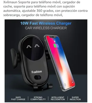 Soporte Coche Carga Smartphone