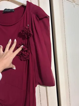 Twinset Vestito Rosso Vinaccio