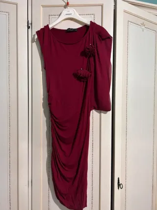 Twinset Vestito Rosso Vinaccio