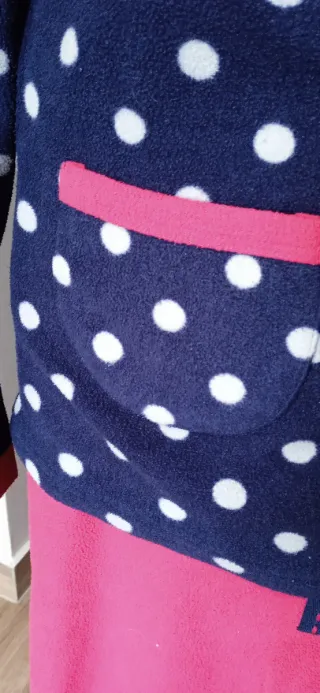 Pijama franela azul y rosa