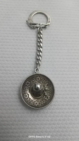 Llavero antiguo sombrero mexicano