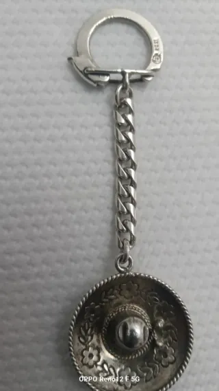 Llavero antiguo sombrero mexicano
