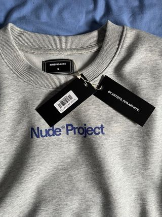 Sudadera Nude Project Talla S Gris Azul