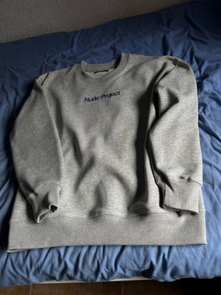 Sudadera Nude Project Talla S Gris Azul