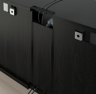 Mueble TV BESTÅ IKEA negro-marrón 180 × 40 × 64 cm