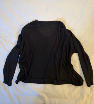 Jersey oversize Mango mujer negro