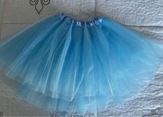 Tutú azul de tul