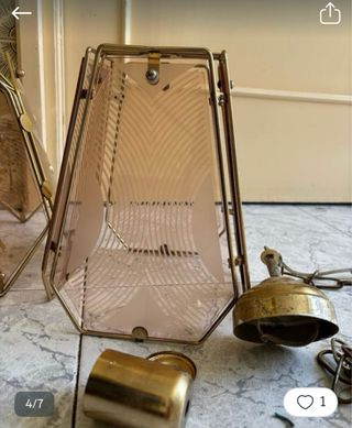 Lámpara de techo cristal