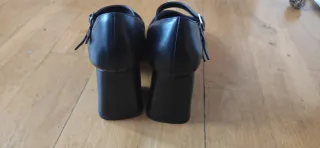 Zapatos tacón Mary Jane negros