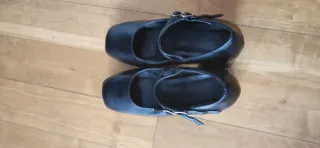 Zapatos tacón Mary Jane negros