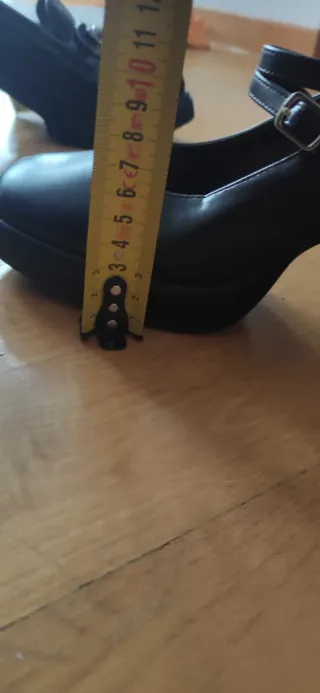 Zapatos tacón Mary Jane negros