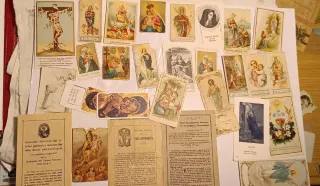 Lote de 65 Estampas Religiosas Españolas