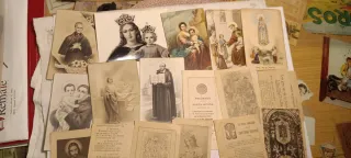 Lote de 65 Estampas Religiosas Españolas