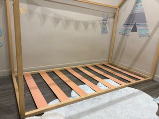 Cama casita infantil madera