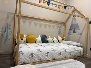Cama casita infantil madera