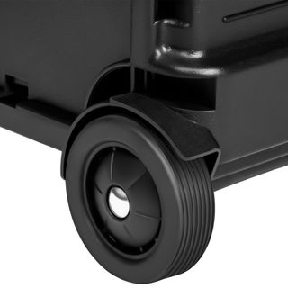 Carrito para la compra de 46L plegable y con asa telescópica negro