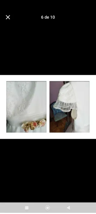 Vestido Comunión Creaciones Marigar Blanco