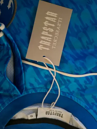 Camiseta de futbol Trapstar Azul y Blanca