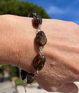 Pulsera cadena/ Ámbar báltico