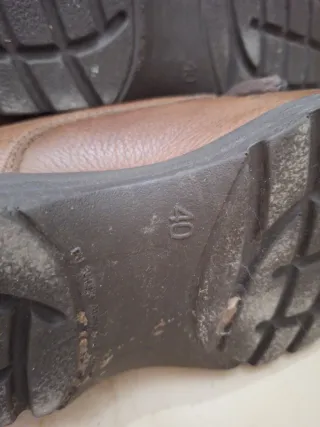 Scarpe uomo in pelle marrone taglia 40