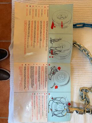 Cadenas de nieve nuevas sin usar