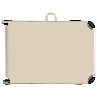 Tumbona plegable 60,5 x 200 x 111 cm respaldo en 6 posiciones beige