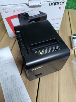 Approx APPPOS80AM - Impresora Térmica de Tickets, 200 mm/s, Papel 80 mm, Corte Automático y Manual, Negro