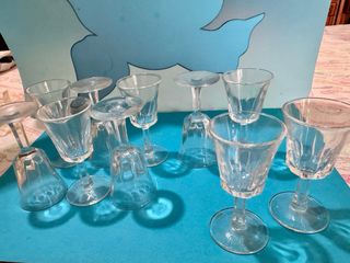 Set 10 Bicchieri Vetro da Liquore