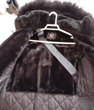 Abrigo Zara Invierno Mujer Negro