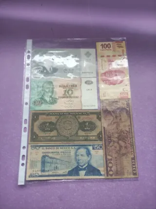 Lote de Billetes Varios Países