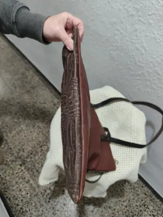 Bolso de Hombro Piel Italiana Mujer