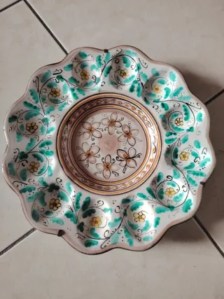 Piatto decorativo ceramica Caltagirone